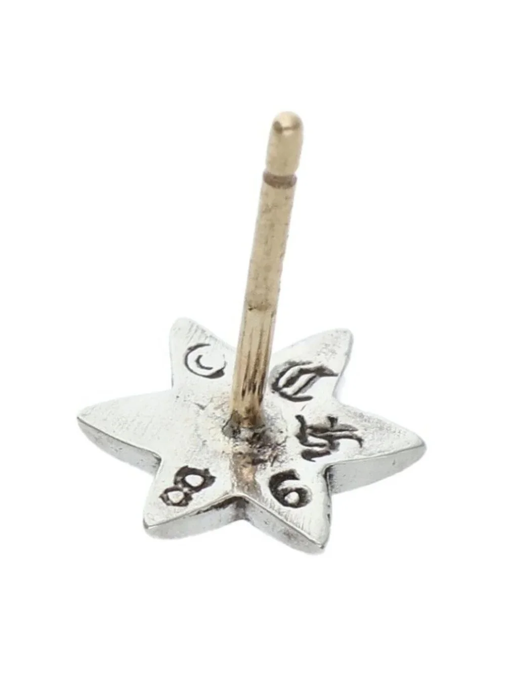 Chrome Hearts CO Star Stud Silver Earrings